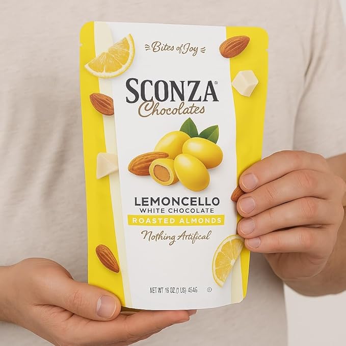 Sconza Lemoncello Almonds 16 oz.