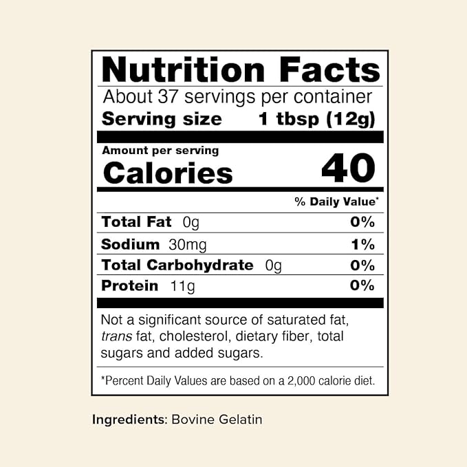 Great Lakes Wellness Beef Gelatin Powder for Culinary Needs - Perfect for Gummies Marshmallows Desserts and more - Unflavored - Grass-Fed Kosher Keto Non-GMO 16 oz