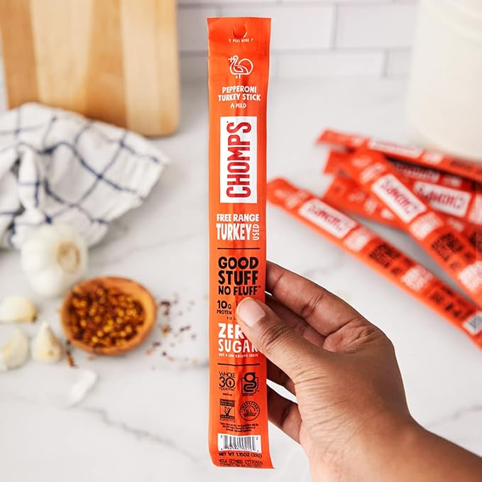 CHOMPS Pepperoni Turkey Stick Sgl 1.15 OZ