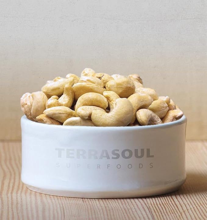 Terrasoul Superfoods Organic Raw Cashews 6 Lbs (Pack of 3) Premium Quality for Snacking Baking and Culinary Creations