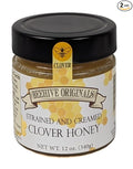 Beehive Originals Strained and Creamed Clover Honey 12 oz (Pack of 2)