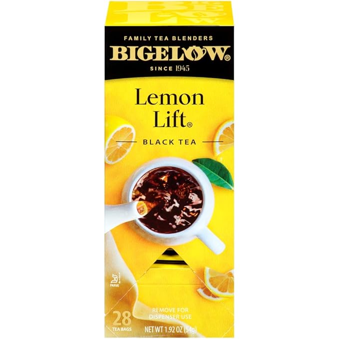 Bigelow Lemon Lift Black Tea Bags 28-Count Boxes (Pack of 6) Lemon Flavored Black Tea Naturally &amp Artificially Flavored