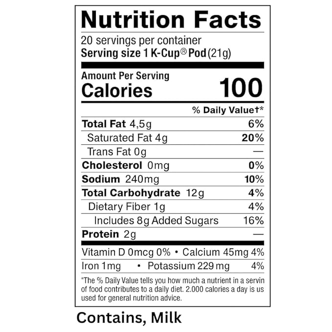 30 Count Latte Pods Variety Pack. 6 Top Flavors - Vanilla Caramel Mocha Pumpkin Caramel Cheesecake And Cinnamon Toast CrunchAnd Gingerbread (Contains Milk)