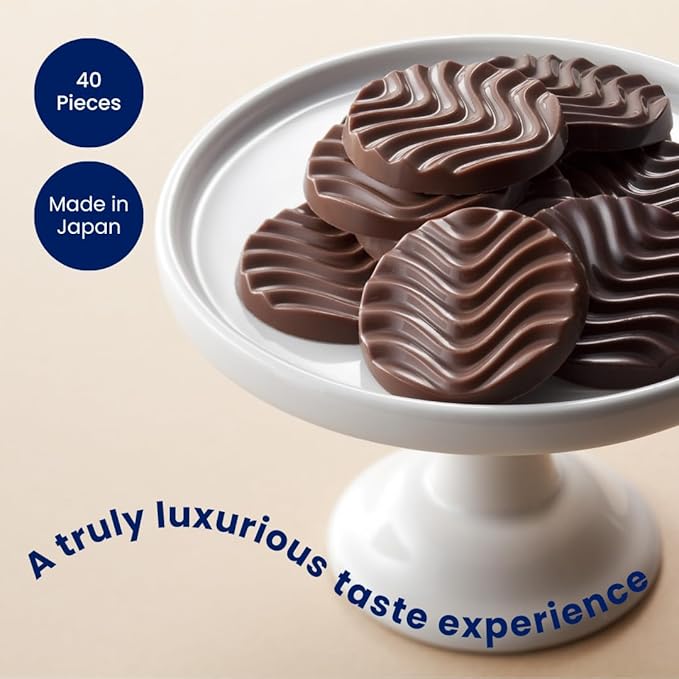 ROYCE' Pure Chocolate Sweet &amp Milk - Assortment of Sweet and Milk Chocolates | Ideal for Baking and Desserts| No Artificial Preservatives | Japanese Chocolate from Hokkaido (40 Pieces of Chocola