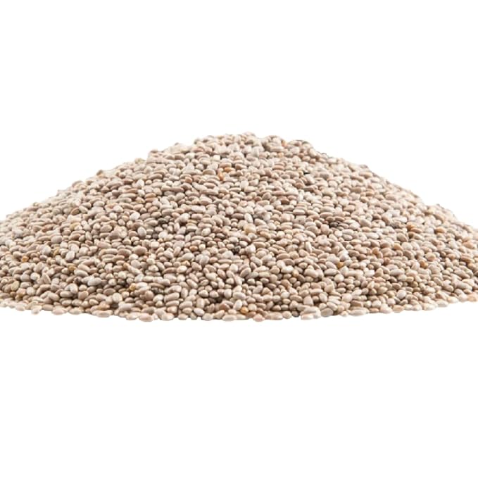 Gerbs Raw White Chia Seeds 4 lbs. | Small-Batch Packed in Resealable Bag No Artificial Additives | Mildly Nutty Flavor Ideal for Yogurt Oatmeal &amp Baking | Top 14 Allergen-Free