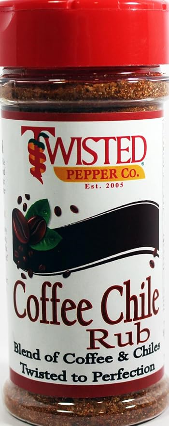 Twisted Pepper Co. Handcrafted Premium BBQ Rubs High Steaks 3 Pack Gift Set Coffee Rub Texas Steak Rub Tuscan Roasted Garlic Low Sodium No MSG Gluten Free 5 oz. bottles Great on Steak Beef