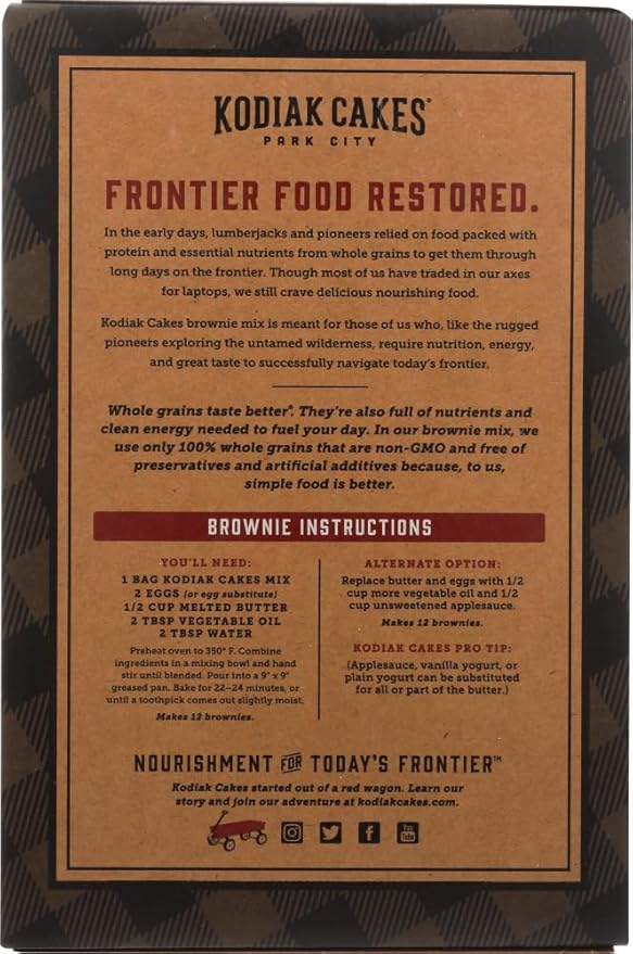 Kodiak Cakes Chocolate Fudge Brownie Mix (Pack of 2)2