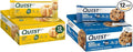 Quest Lemon Cake (12 Count) and Oatmeal Chocolate Chip (12 Count) High Protein Gluten Free Bars