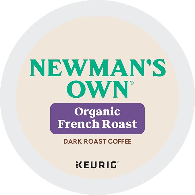 Newman's Own Organics French Roast Keurig Single-Serve K-Cup Pods Dark Roast Coffee 72 Count