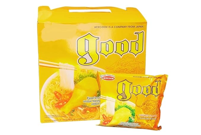 Asia Style Instant Noodles (CASE SET ACECOOK CHICKEN CLEAR NOODLES)