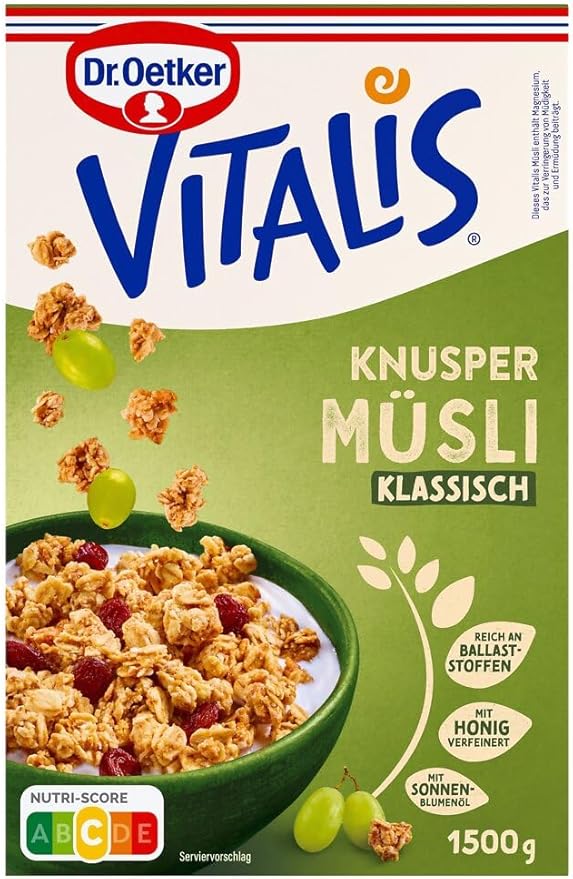 JCKEL Vitalis Crunchy Granola with Honey 3.3 lb