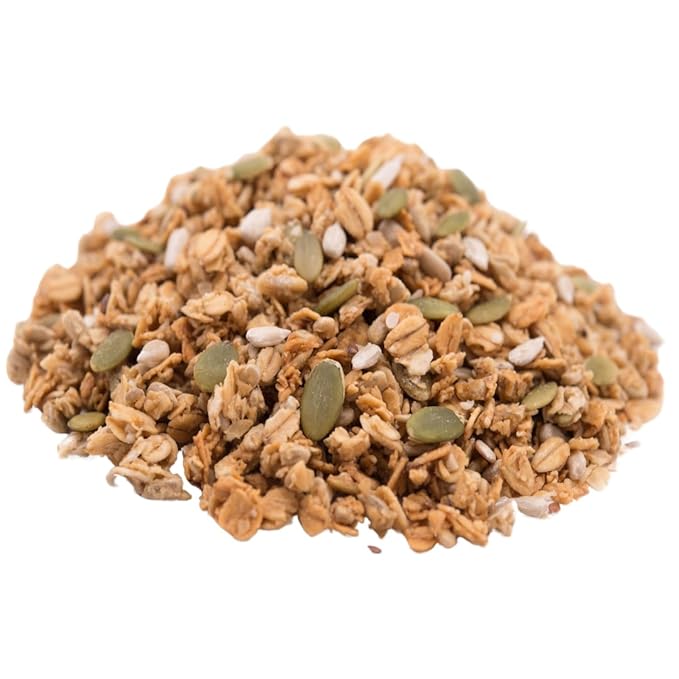 Gerbs Super 5 Seed Granola 2 LBS - Top 14 Food Allergy Free &amp Non GMO - Keto Safe &ampUnsulfured - Pumpkin Sunflower Chia Hemp Flax Seeds