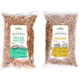 Pecan Bundle – 2 lb Natural Halves + 2 lb Chopped Pecans (4 lbs Total) | Fresh Premium Pecans | Bulk Nuts for Baking Cooking &amp Snacking
