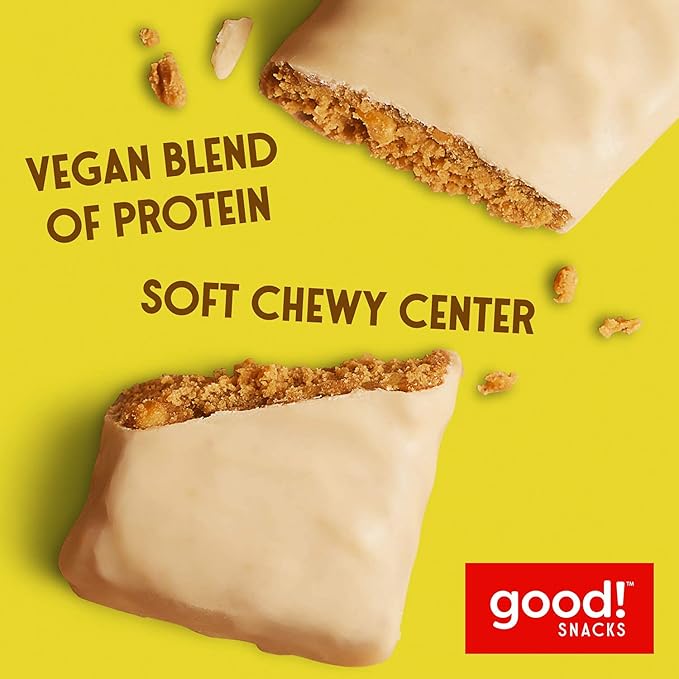 good! Snacks Lemon Vegan Protein Bar Soy &amp Gluten Free Plant Based Low Sugar 15g Clean Protein Natural Healthy Superfood Snack Kosher Friendly For Athletes &amp Active Lifestyles 12 Bars