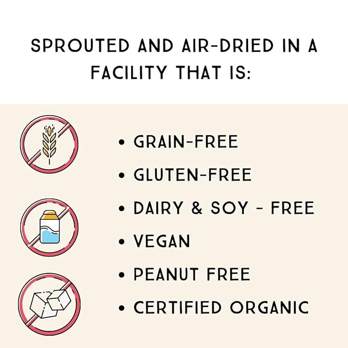 Lark Ellen Farm Sprouted Salted Cashews - Non GMO Healthy Keto Snacks Paleo Gluten Free Vegan Certified Organic Nut Sugar Free High Protein Kosher Low Glycemic 10 oz - 3 pack