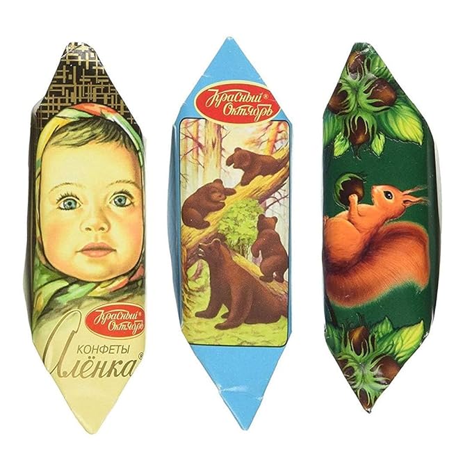 Altarica Best Russian Chocolate Mix - Mishka Kosolapiy Belochka and Alenka - 1 LB