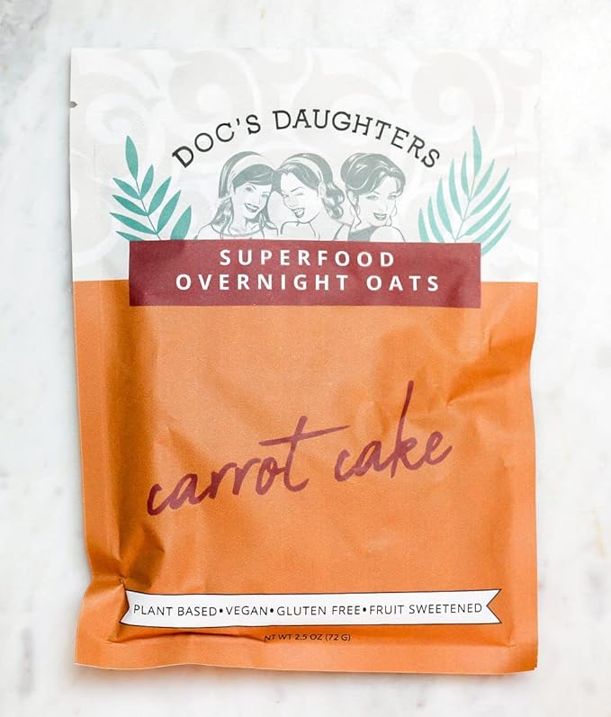 Doc's Daughters Superfood Overnight Oats - Carrot Cake (6 Pack)