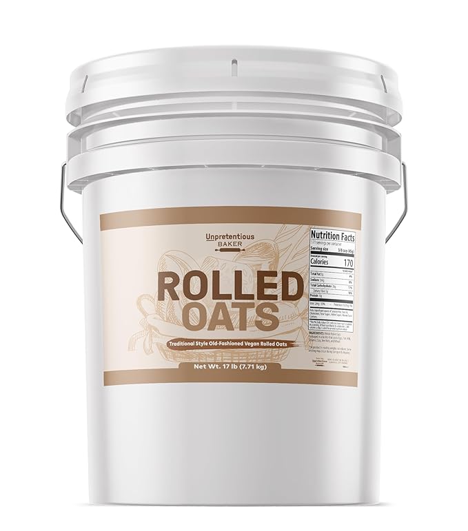Unpretentious Rolled Oats 5 Gallons Old Fashioned Oats Good Source of Iron