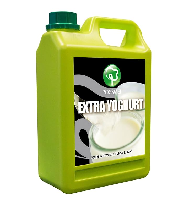 Possmei Extra Yoghurt Flavored Syrup 5.5 Pound Plastic Jar 1 Pack