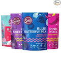 Suncore Foods – Better Together Favorites Starter Bundle 4 Pack – 3 Powders (Blue Pink &amp Purple) &amp Rose Petals Bloom