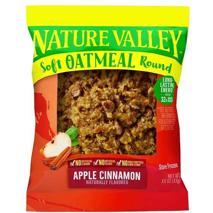 Nature Valley Apple Cinnamon Soft Oatmeal Round 2.32 Ounce -- 72 per case.