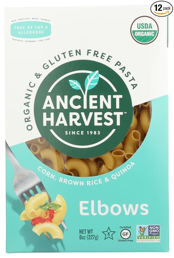 1 CASE Quinoa Corporation Pasta Elbows 8 oz 12 per case