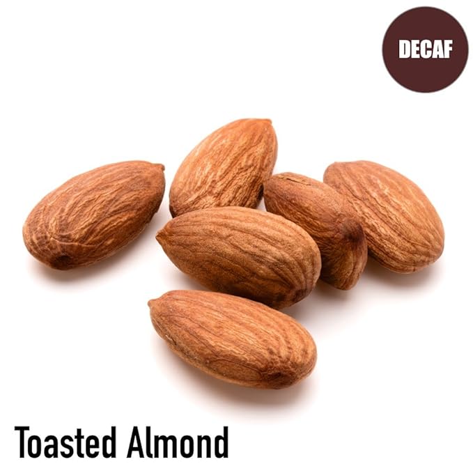 Toasted Almond Decaf Coffee Whole Bean Fresh Roasted 5 lbs