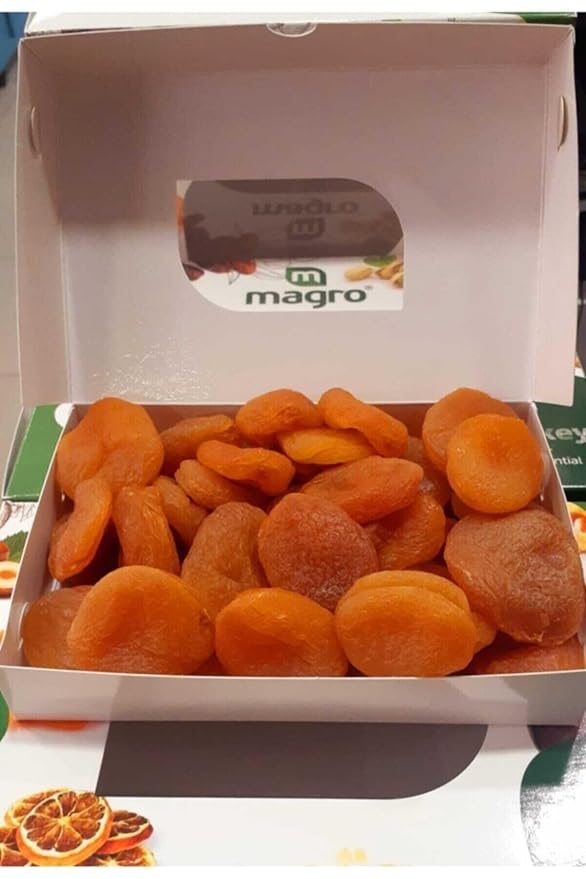 Magro Yellow Apricots Jumbo 2.2 lbs (1kg) - Low Sulfur Turkish Dried Fruit - Premium Golden Apricots - Natural Healthy Snack