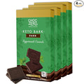 ChocZero Dark Chocolate Peppermint Crunch Bark Sugar Free Vegan Low Carb High Fiber Keto Friendly No Sugar Alcohols (4 Count 3.2oz Boxes)