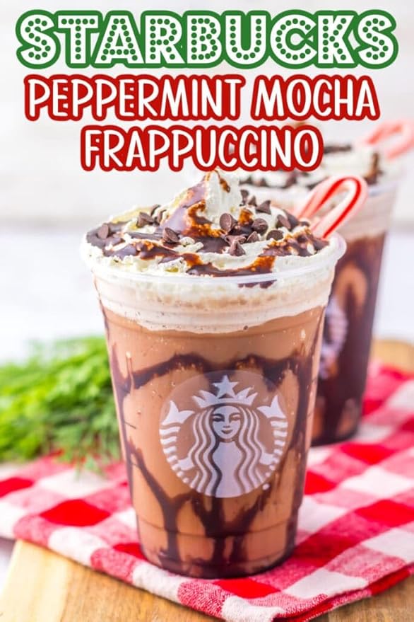 Peppermint Syrup - 1 Liter Bottle Bundle - Authentic Peppermint Syrup Premium Taste - Perfect for Starbucks Coffee Lattes Mochas and Desserts - Combo Bottle With Pump