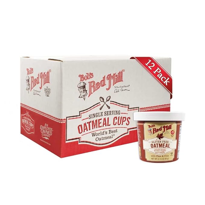 Bob's Red Mill Gluten-Free Oatmeal Cup &amp Maple Brown Sugar 2.15 Ounce
