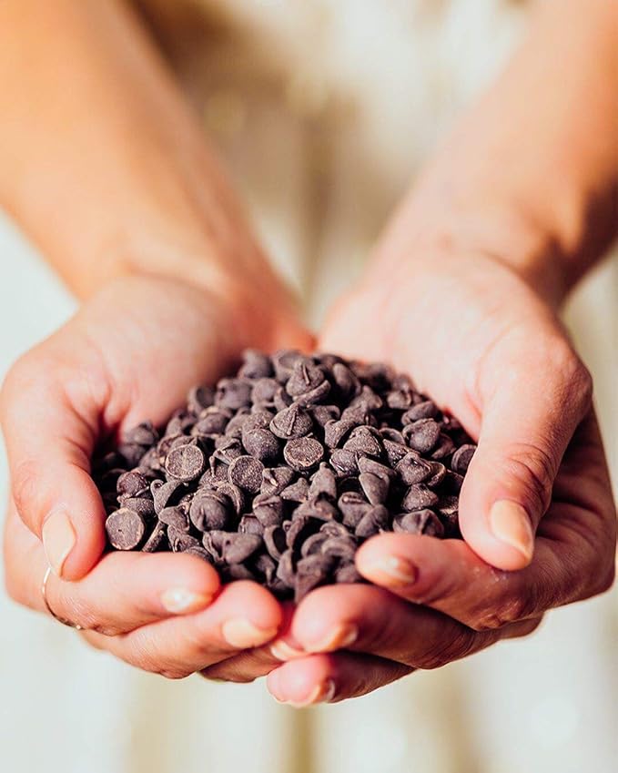 Dark Chocolate Chips by Lily's | Stevia Sweetened No Added Sugar Low-Carb Keto Friendly | 55% Cocoa | Fair Trade Gluten-Free &amp Non-GMO | 9 ounce 3-Pack Brown 4001A3