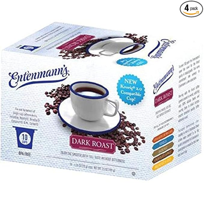 Entenmann's Single Serve Coffee Dark Roast 10 Count (Pack of 4)