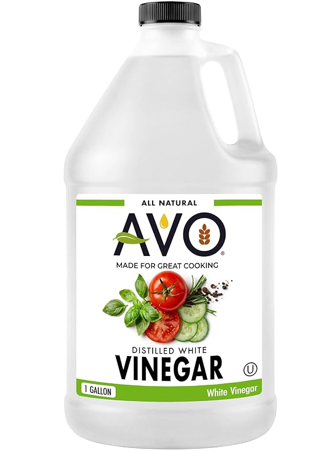 AVO Distilled White Vinegar 1 Gallon (128 oz) - 5% Acidity Pure Natural White Vinegar Gallon