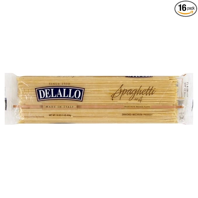DeLallo Spaghetti Bag 16.0 OZ (Pack of 16)