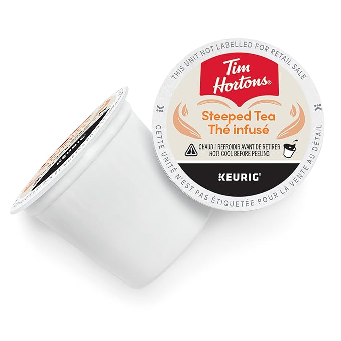 Tim Hortons Steeped Orange Pekoe Tea Black Tea Single Serve Keurig K-Cup Pods 30 Count