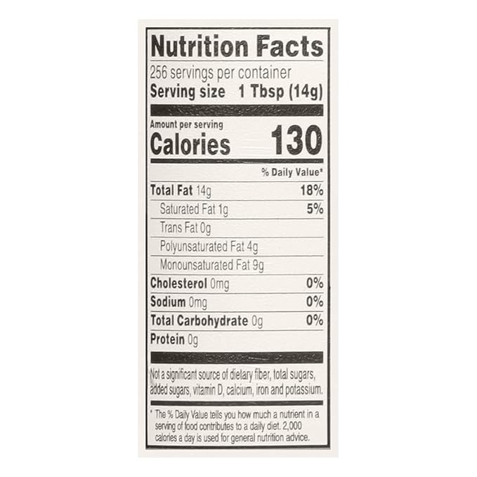 Crisco Pure Canola Oil 1 Gallon (Pack of 2)