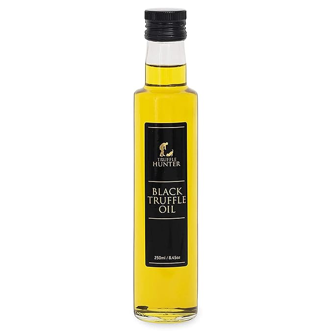 TruffleHunter - Black Truffle Oil - Extra Virgin Olive Oil for Cooking &amp Seasoning - 8.45 Oz