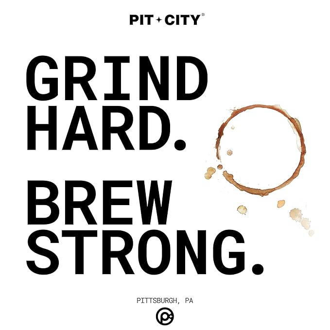 Pit City South Side Sweet Espresso Blend Medium-Light Roast Whole Bean Coffee 12oz Bag - Light &amp Smooth Sweet Citrus &amp Toffee - Premium Small Batch Roasted - Pittsburgh
