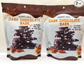 Trader Joe Dark Chocolate Bark with Almonds Pretzel &amp Sea Salt 10oz 284g (Two Bags)