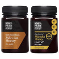 100% Pure New Zealand Manuka Honey MGO 70+ and UMF 10+ Bundle 2 x 17.6 Oz