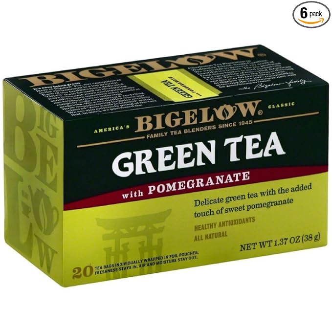 Bigelow Green Tea with Pomegranate 20-count (Pack of 6)