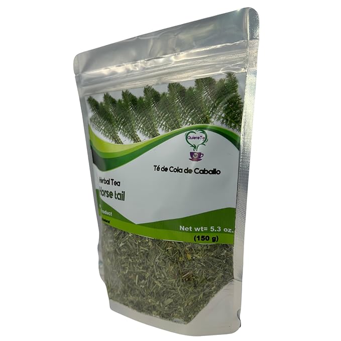 Horsetail Tea Cola de Caballo Tea Quiere Te 5.3 0z (150Grams) Up to 100 Cups Herbal Tea Tail HerbResealable Bag Product From Mexico 100% Natural