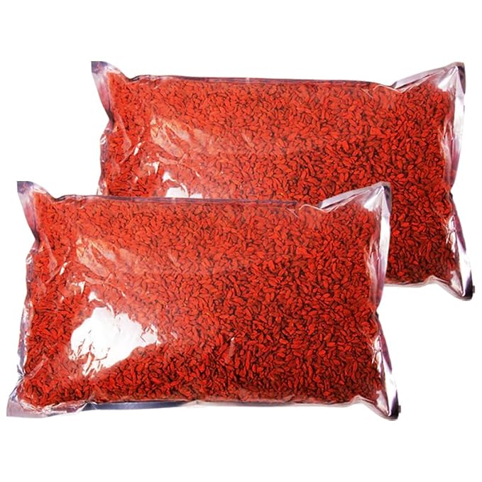 Wholeberry organic wolfberry gouqi Goji berries 22lbs | Raw Vegan Gluten Free Super food High in Plant Based Protein Dietary Fiber Vitamin A &amp Iron | Large
