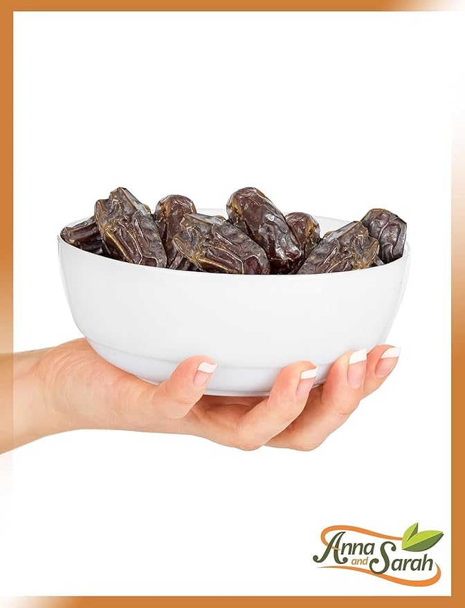 Anna and Sarah 11 Lbs Organic Jumbo Medjool Dates Kosher No Sugar Added Natural Dried Dates in Box 160 Oz