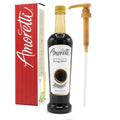 Amoretti - Espresso Coffee Beverage Infusion 94 Servings Per Bottle (750 ml) - Drink Mix &amp Water Enhancer with Pump for Flavoring Cocktails Waters Teas and other Beverages Preservative Free
