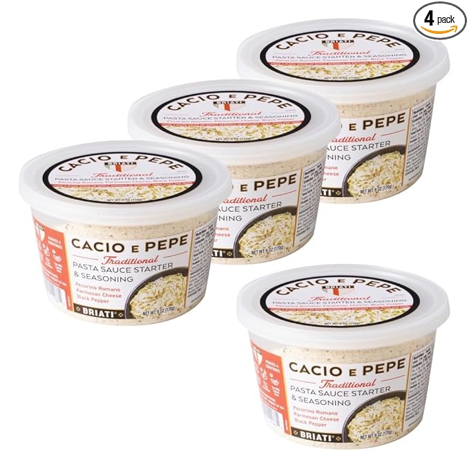 Briati Cacio E Pepe Pasta Sauce Starter Kit 6 oz 4 Pack