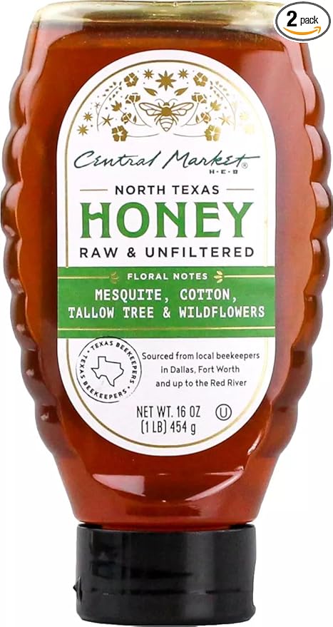 Central Market North Texas Honey 16 oz 2 Bottles
