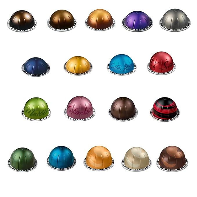 Variety Discovery Sampler 18 Capsules BULK Pack with Spoon / 18 Flavors Exploration Kit/Espresso &amp Lungo Coffee Mix Capsules Pod (18 Variety Pack)