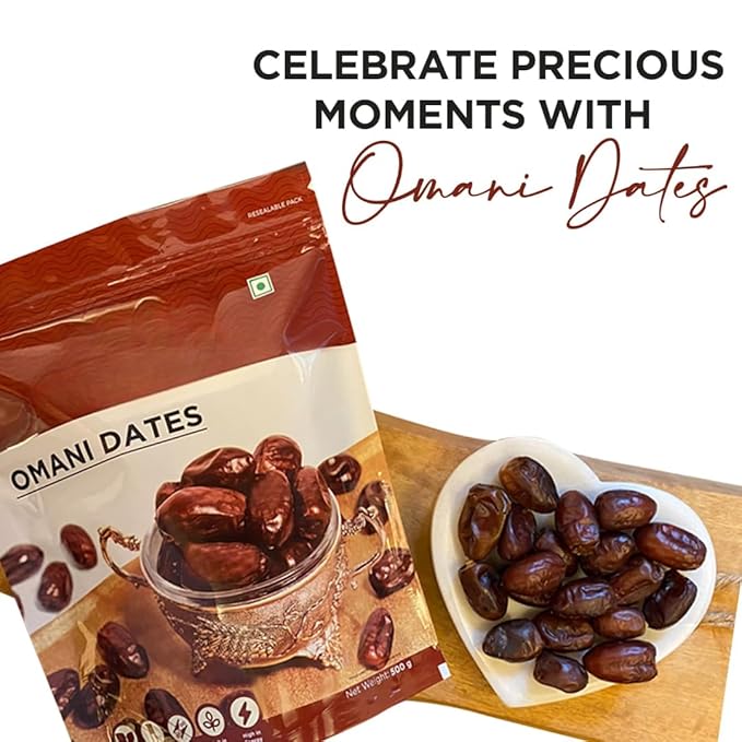 Generic Premium Dates - Omani - Value Pack| Khajoor Or Khajur Dry Fruit | Healthy &amp Nutritious Snack | Rich in Protein &amp Vitamins | Natural Sweetner Fresh - 500 gm